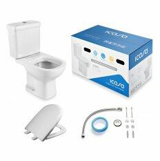 KIT COMPLETO ETNA BACIA COM CAIXA ACOPLADA BRANCO ICASA